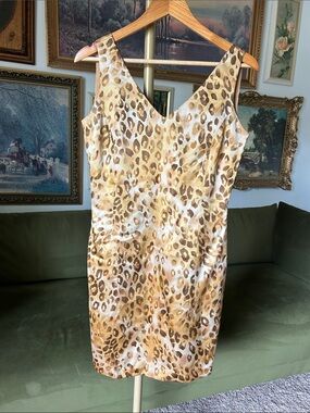 Vintage 100% Silk blushe impressions Cocktail Dress